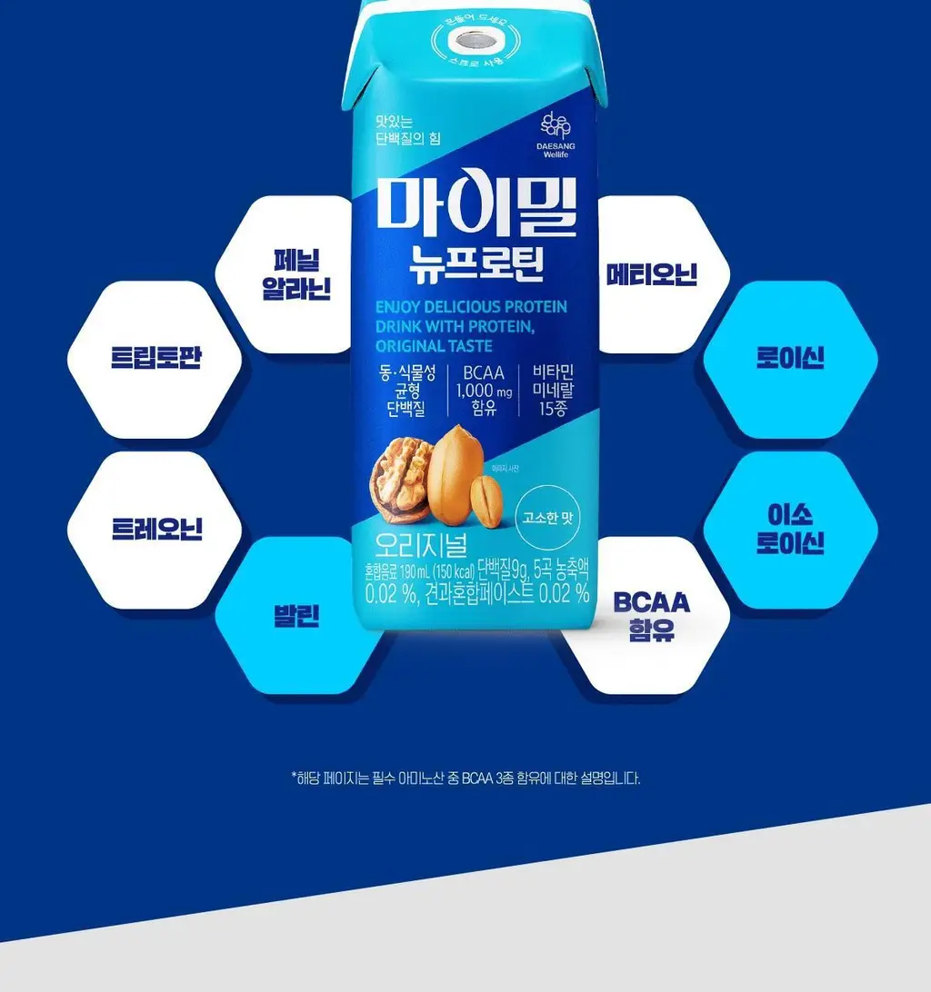 [99kcal] 마이밀 마시는 뉴프로틴 190mlx16팩 (오리지널/딥초코/바나나 중 1) 상세페이지 10